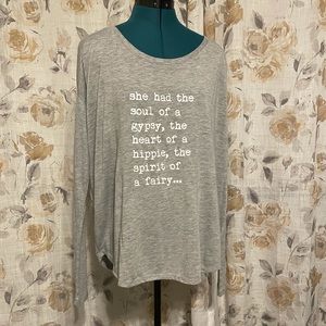 Gray Om & Ah London long sleeve shirt